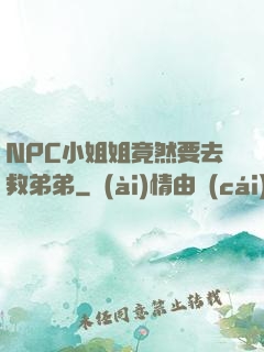 NPC小姐姐竟然要去救弟弟