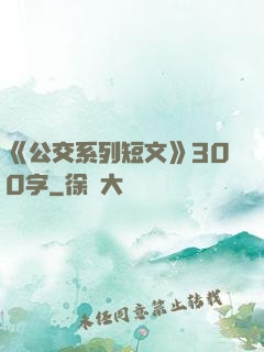 《公交系列短文》300字
