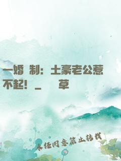 一婚兩制：土豪老公惹不起！