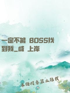 一定不能讓BOSS找到我