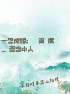 一念成婚：爺寵妻無度
