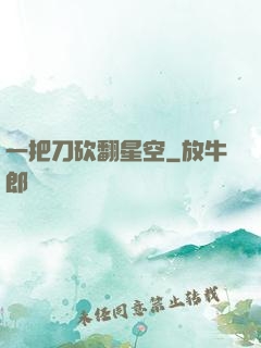 一把刀砍翻星空
