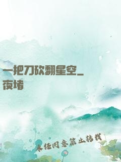 一把刀砍翻星空