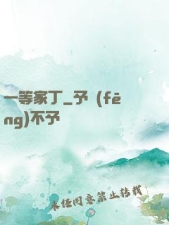 一等家丁