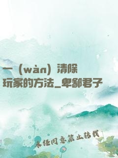 一萬(wàn)種清除玩家的方法