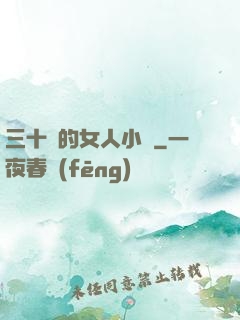 三十歲的女人小說