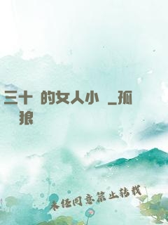 三十歲的女人小說