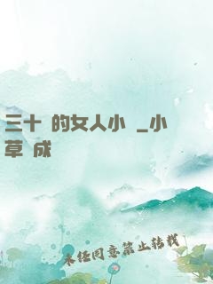 三十歲的女人小說