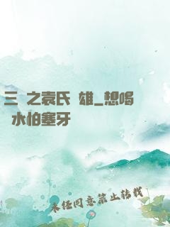 三國之袁氏梟雄