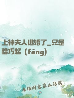 上神夫人逃婚了