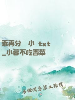 乖再分開點小說txt