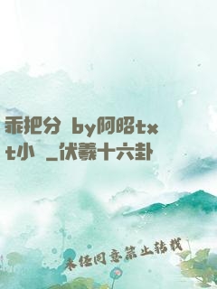 乖把分開by阿昭txt小說