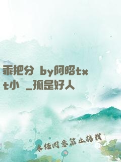 乖把分開by阿昭txt小說