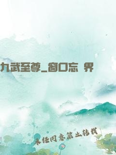 九武至尊