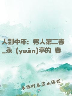 人到中年：男人第二春