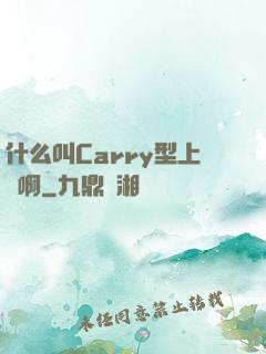 什么叫Carry型上單啊
