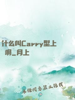 什么叫Carry型上單啊