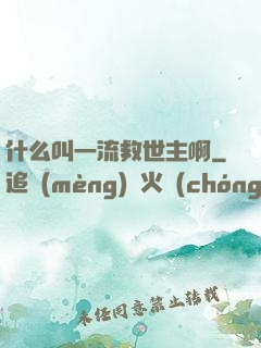 什么叫一流救世主啊
