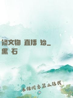 修文物從直播開始