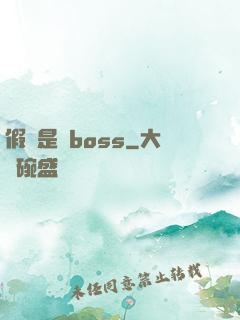假裝是個boss