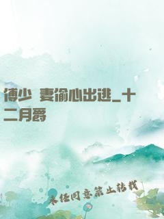 傅少嬌妻偷心出逃