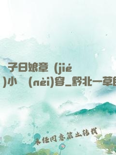 兒子日娘章節(jié)小說內(nèi)容