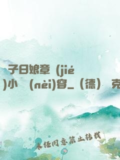 兒子日娘章節(jié)小說內(nèi)容