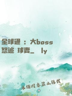 全球通緝：大boss怒追帶球妻