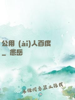 公用愛(ài)人百度