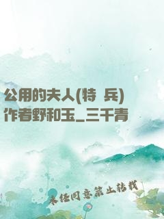 公用的夫人(特種兵)作者野和玉