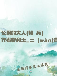 公用的夫人(特種兵)作者野和玉