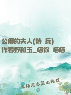 公用的夫人(特種兵)作者野和玉