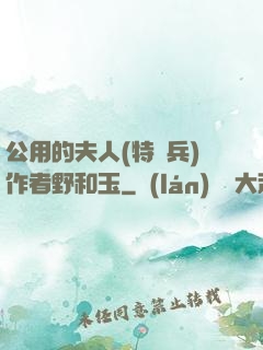 公用的夫人(特種兵)作者野和玉