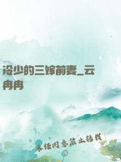 冷少的三嫁前妻