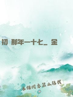 初戀那年一十七
