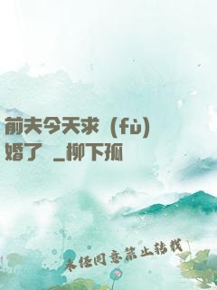 前夫今天求復(fù)婚了嗎