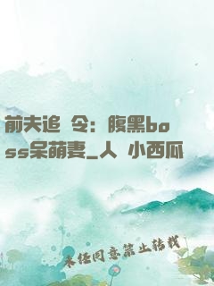 前夫追緝令：腹黑boss呆萌妻