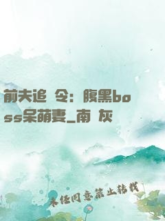 前夫追緝令：腹黑boss呆萌妻