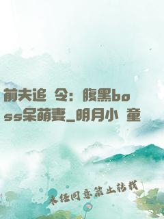 前夫追緝令：腹黑boss呆萌妻