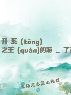 升級系統(tǒng)之王權(quán)的游戲