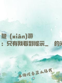 危險(xiǎn)游戲：只有我看到提示
