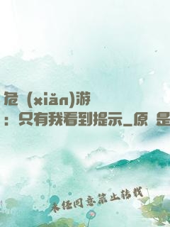 危險(xiǎn)游戲：只有我看到提示