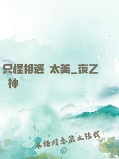 只怪相遇時太美