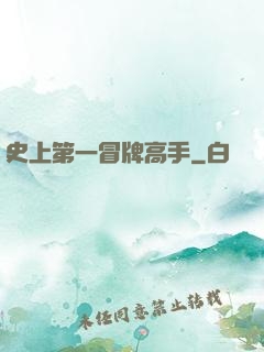 史上第一冒牌高手