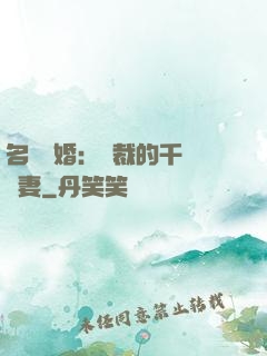 名門閃婚：總裁的千億寵妻