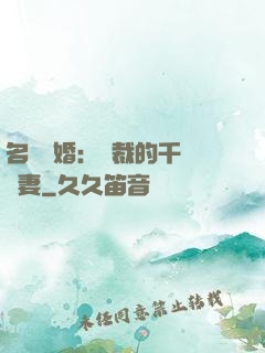 名門閃婚：總裁的千億寵妻