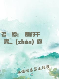 名門閃婚：總裁的千億寵妻