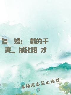 名門閃婚：總裁的千億寵妻