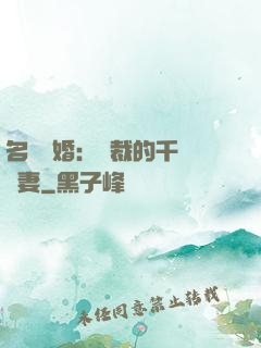 名門閃婚：總裁的千億寵妻