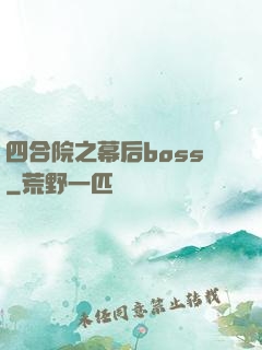 四合院之幕后boss